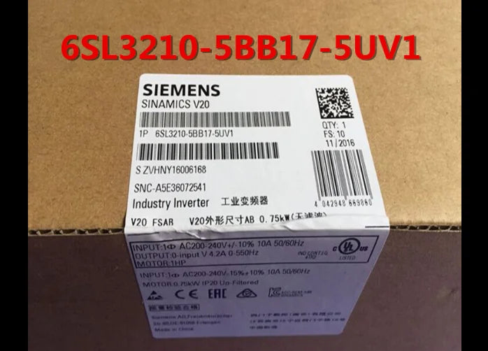 New  Siemens  6SL3210-5BB17-5UV1  free shipping