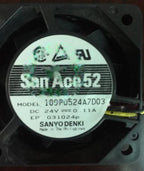 1pc new fan SANACE52 109P0524A7D03 24V 0.11A SANYO 52*52*15 freeship