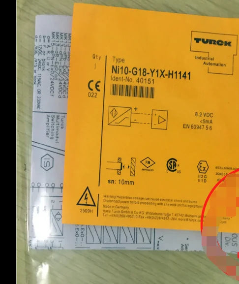 Mew  TURCK  NI10-G18-Y1X-H1141  Proximity switch  free shipping