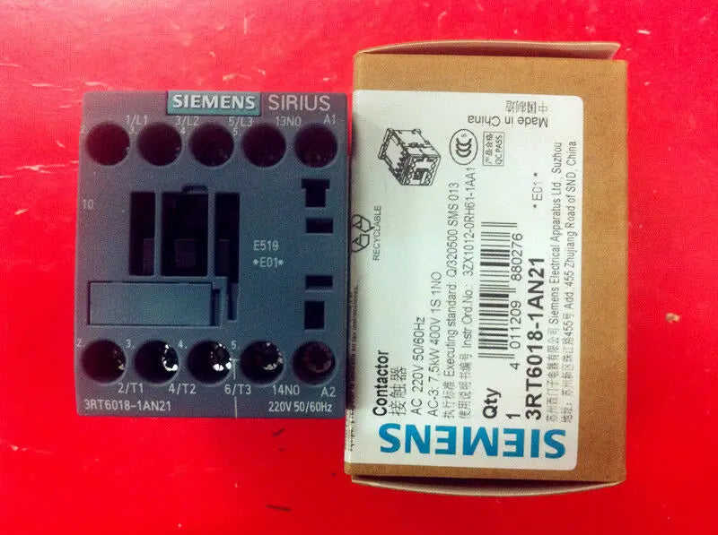 New Siemens 3RT6018-1AN21 Ac contactor free shipping