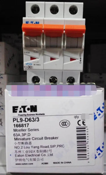 1PC NEW EATON MOELLER PL9-D63/3 free shipping