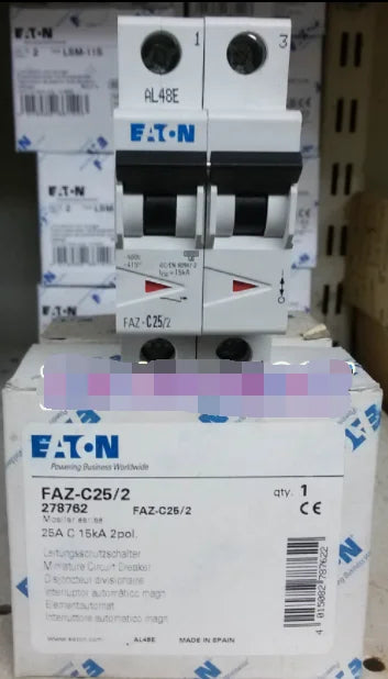 1PC NEW EATON MOELLER FAZ-C25/2 25A 2P free shipping