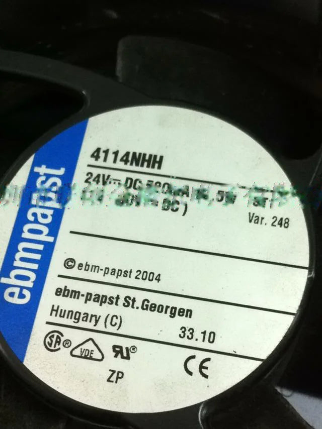 1pc new fan 4114NHH ebmpapst 24V 12.5W 120*120*38 freeship