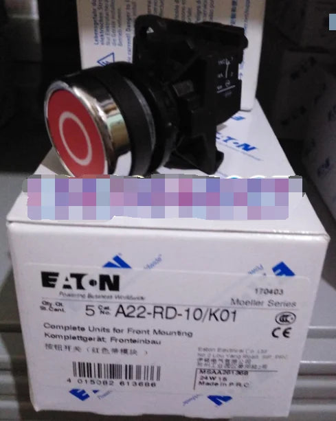 1PC  NEW   EATON  MOELLER  A22-RD-10/K01  free shipping