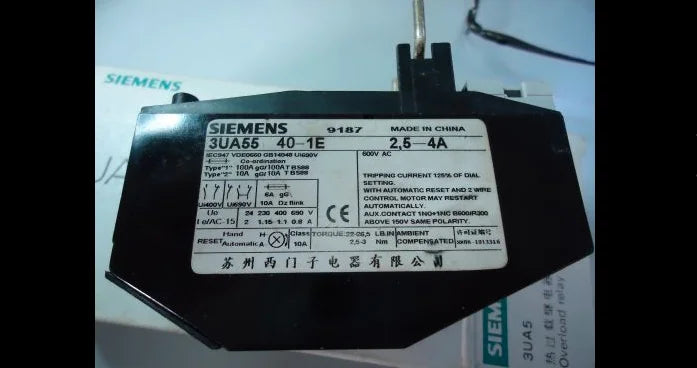 1pc      Siemens   3UA5540-1E  2.5-4A   Thermal  relay   free shipping