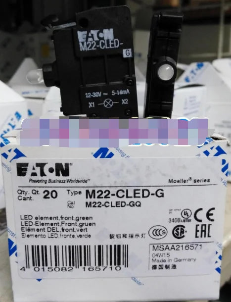 1PC NEW EATON MOELLER M22-CLED-G free shipping