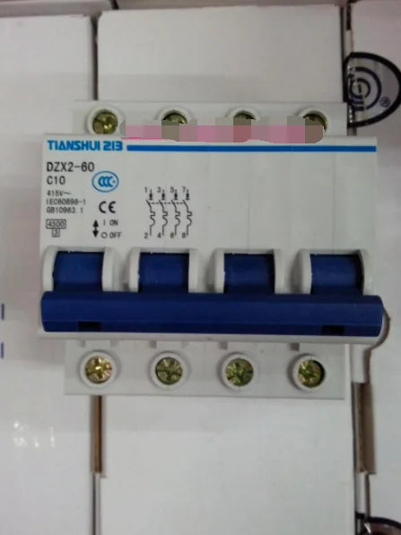 1PC  NEW   Tianshui 213   DZX2-60  4P  C10A  Type C   free  shipping