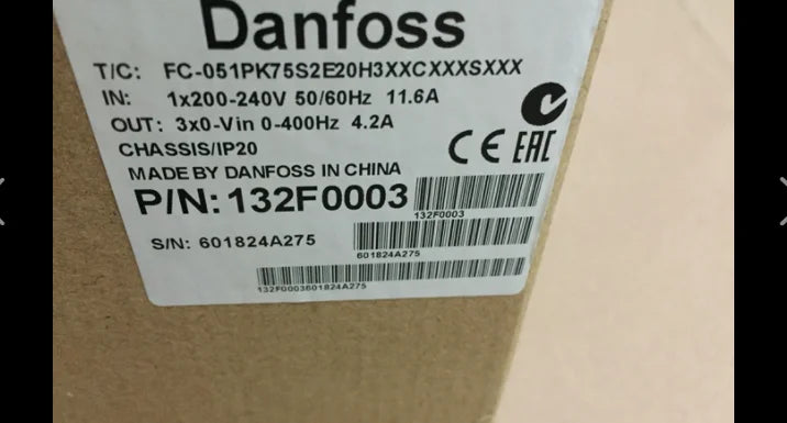 1PC NEW DANFOSS FC-051PK75S2E20H3XXCXXXSXXX free shipping
