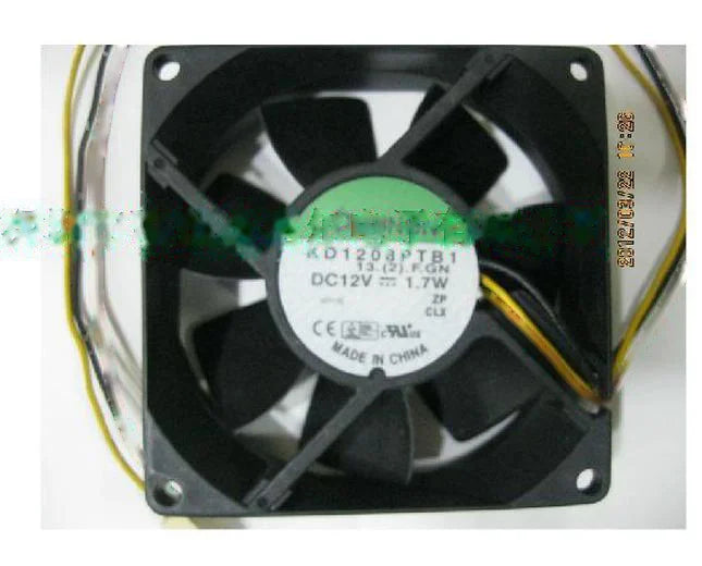 1pc new fan KD1208PTB3 DC12V SUNON 80*80*25 freeship