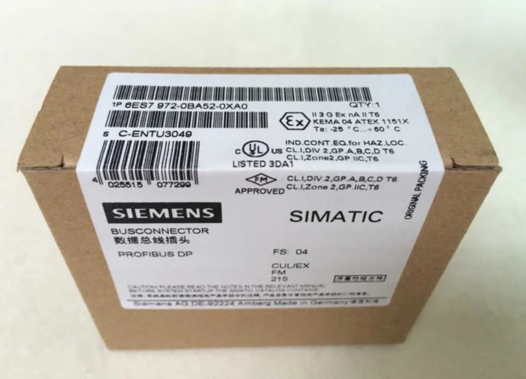 6ES7 972-0BA52-0XA0 6ES7972-0BA52-0XA0 1pcs new Siemens free shipping