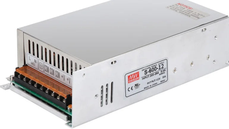 New  Mingwei MW   S-600-12 12V 50A  switching power supply  free shipping