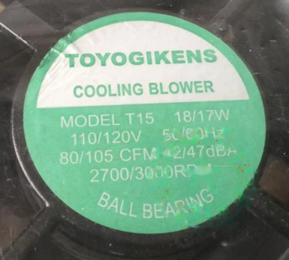 1pc new fan TOYO T15 18/17W 110/120V 120*120*38 freeship
