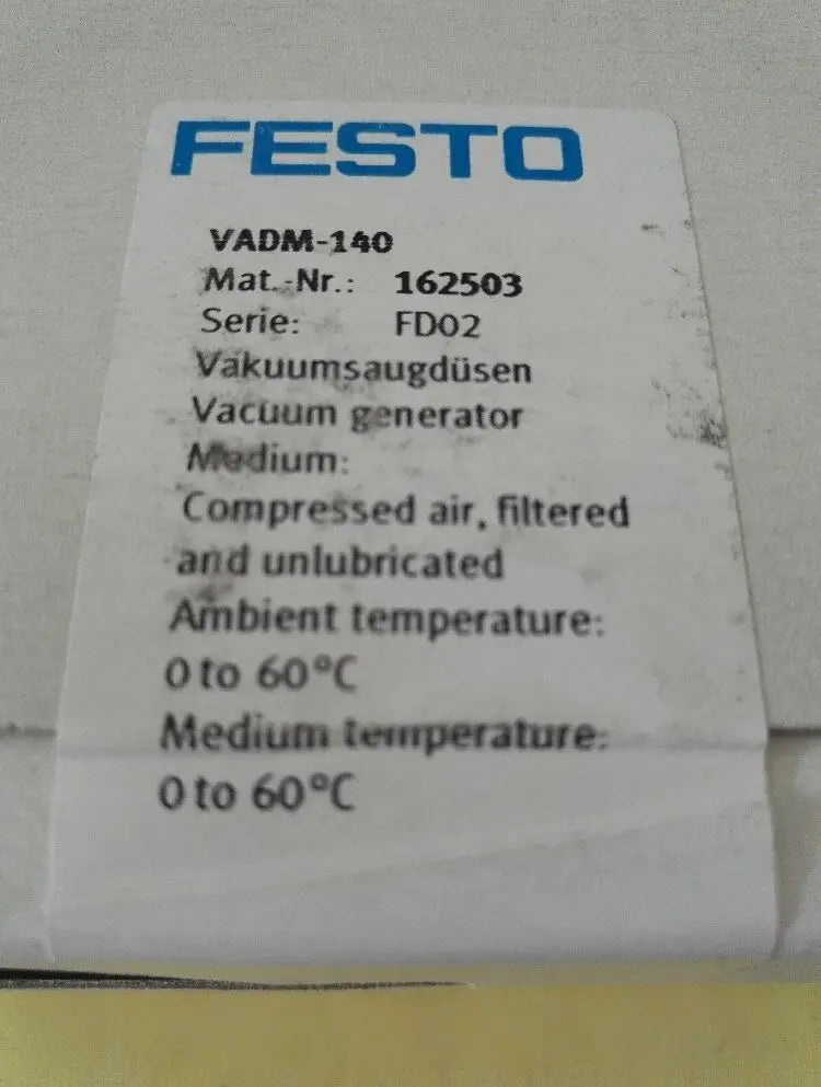 VADM-140 162503  VADM140 162503 FESTO vacuum generator NEW