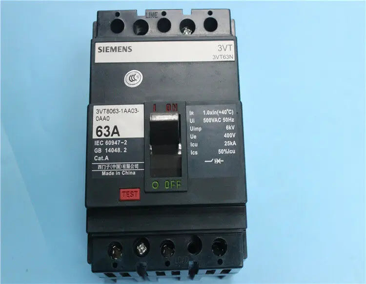 1pc      Siemens  3VT8063-1AA03-0AA0   63A   circuit breaker   free shipping
