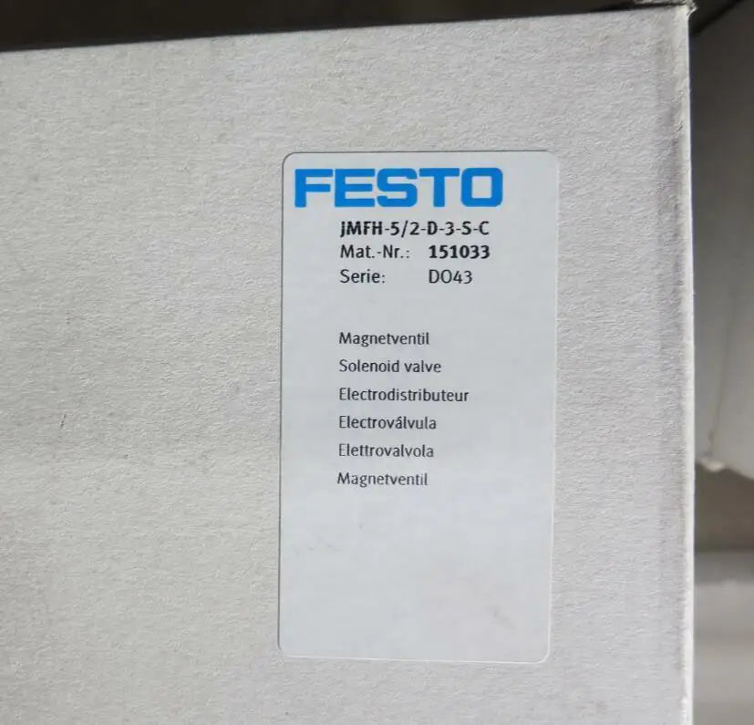 MFH-5/2-D-3-S-C MFH5/2D3SC 151033 FESTO solenoid valve NEW