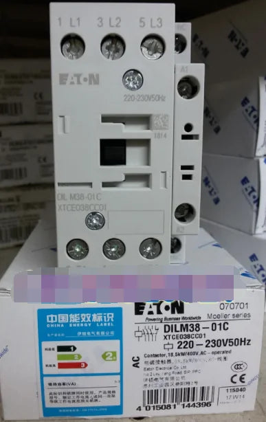 1PC  NEW   EATON  MOELLER  DILM38-01C  220-230V  50Hz  free shipping