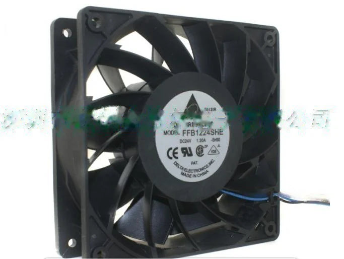 1pc new fan FFB1224SHE DELTA 24V 1.20A120*120*38 freeship