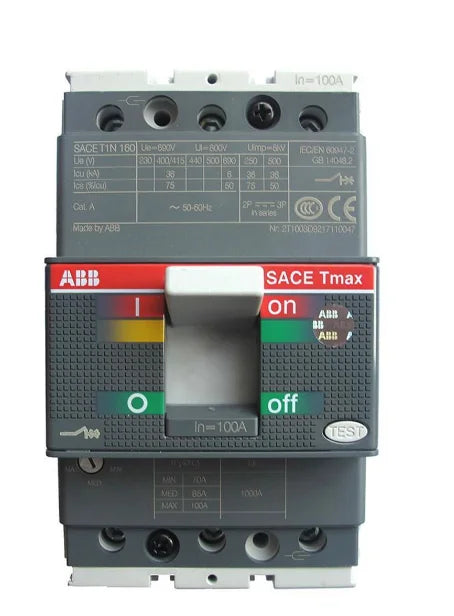 New ABB Molded case circuit breaker T1N160 TMD100/1000 FFC 3P free shipping