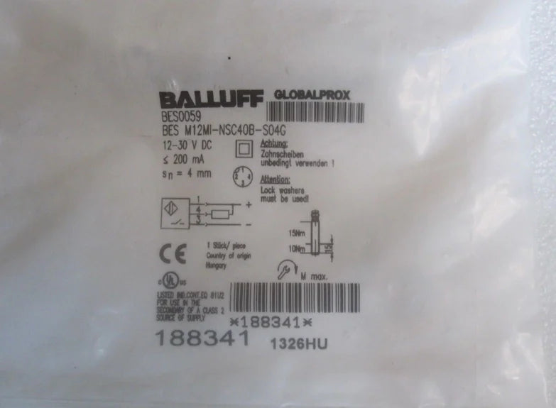 BES M12MI-NSC40B-S04G 1PC NEW BALLUFF Proximity Switch free shipping