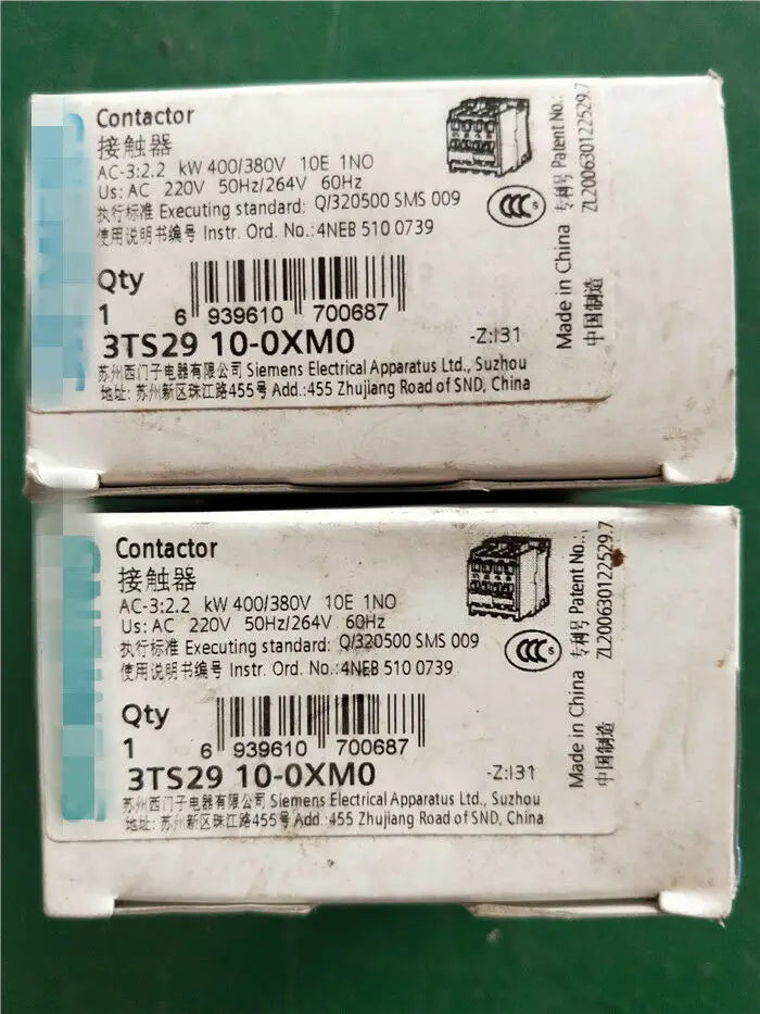 1pc      Siemens  3TS2910-0XM0  3TS2910-0X  AC220V  Ac contactor  free shipping