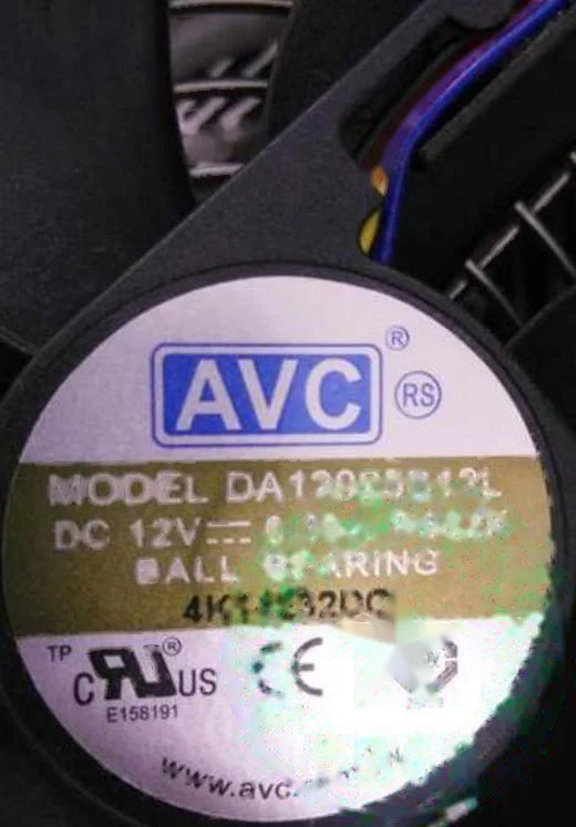 1pc new fan DA12025B12L DC12V 0.30A P502K 4 AVC 120*120*25 freeship
