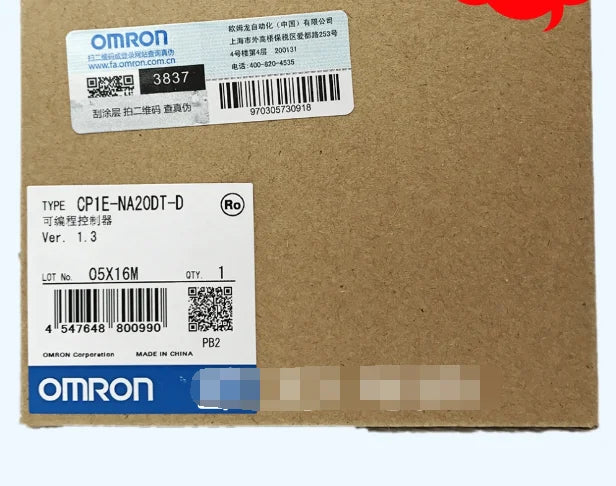 New  Omron CP1E-NA20DT-D  programmable controller  free shipping