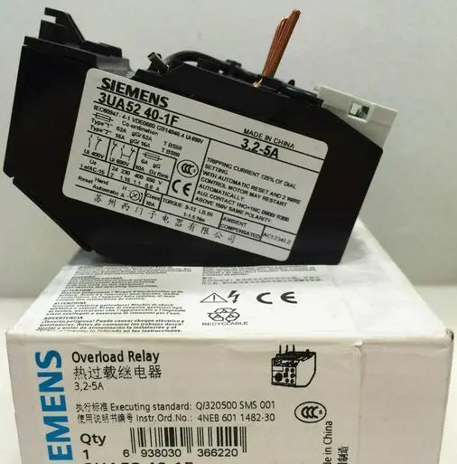 3UA5240-1F 3.2-5A 3UA52 40-1F New SIEMENS Thermal Overload Relay free shipping