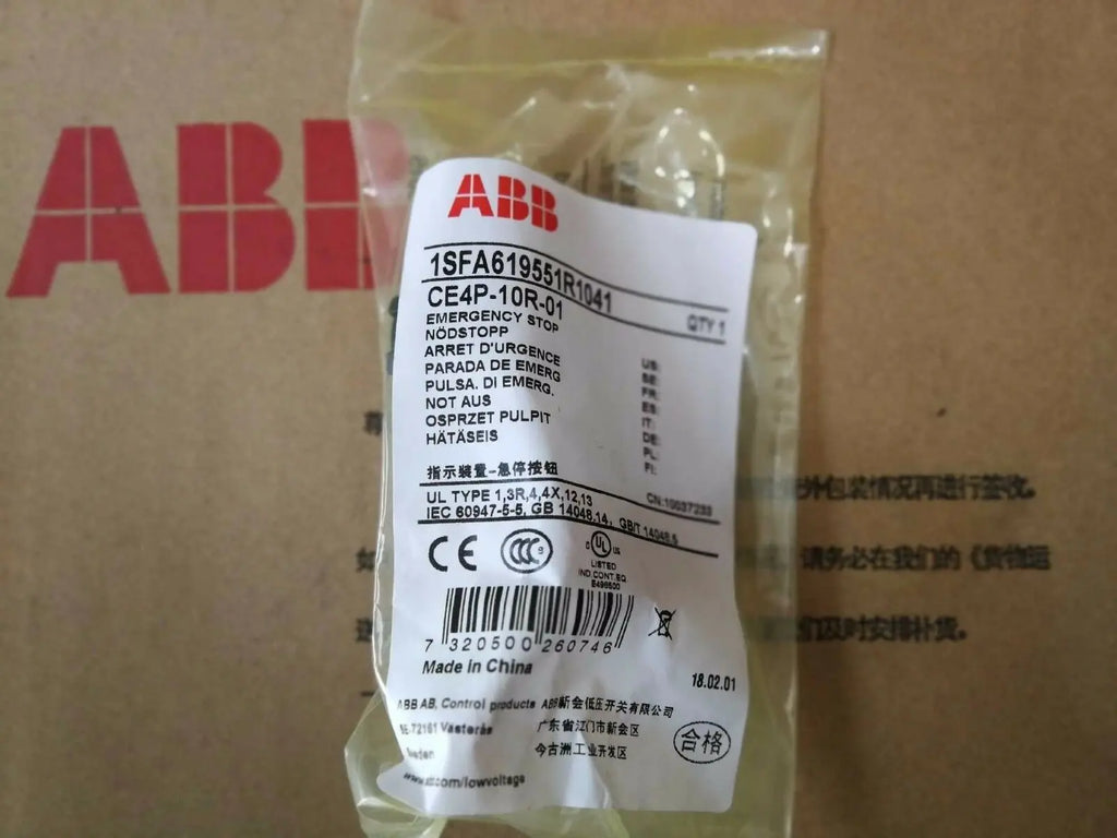 New ABB CE4P-10R-01 Scram button switch free shipping