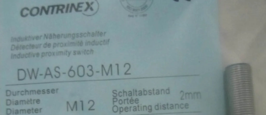 DW-AS-603-M12 DWAS603M12 Contrinex NEW IN BOX