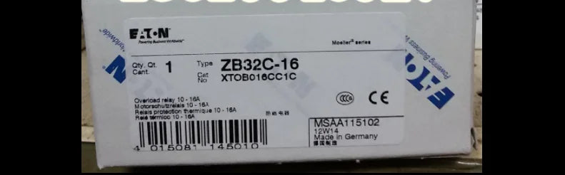 1PC  NEW   EATON  MOELLER   ZB32C-16  10-16A  Thermal relay  free shipping