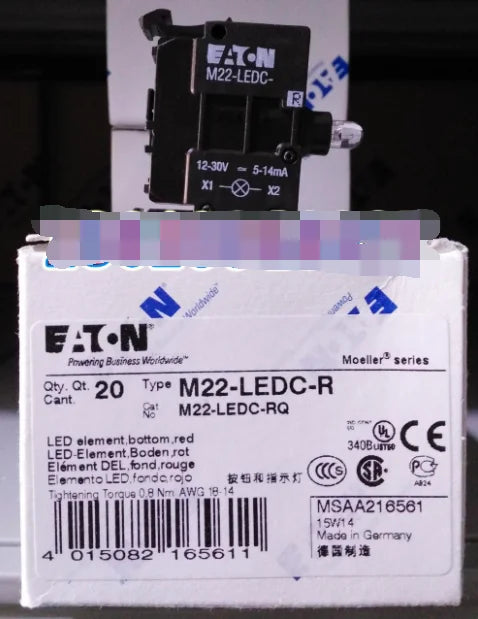 1PC NEW EATON MOELLER M22-LEDC-R free shipping