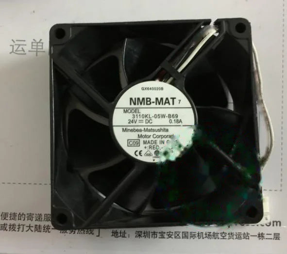 1pc new fan 3110KL-05W-B69 NMB 24V 0.18A 80*80*25 freeship