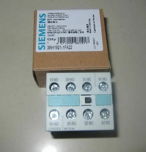 3RH1921-1FA22 3RH19 21-1FA22 New Siemens Auxiliary Switch Block free shipping
