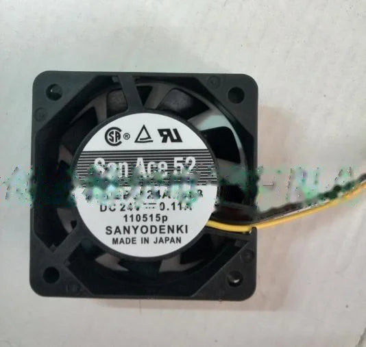 1pc new fan 9P0524A7D03 DC24V 0.11A SANYO 52*52*15MM freeship