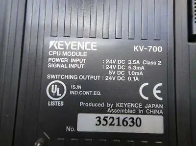 Used KV-700 Keyence PLC