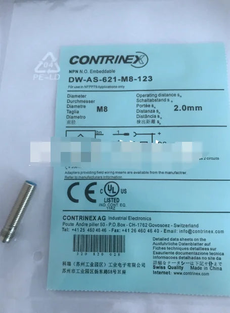 New CONTRINEX DW-AS-621-M8-123 Proximity switch sensor free shipping