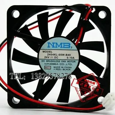 1pc new NMB 2404KL-05W-B40 6010 24V 0.10A 6CM/