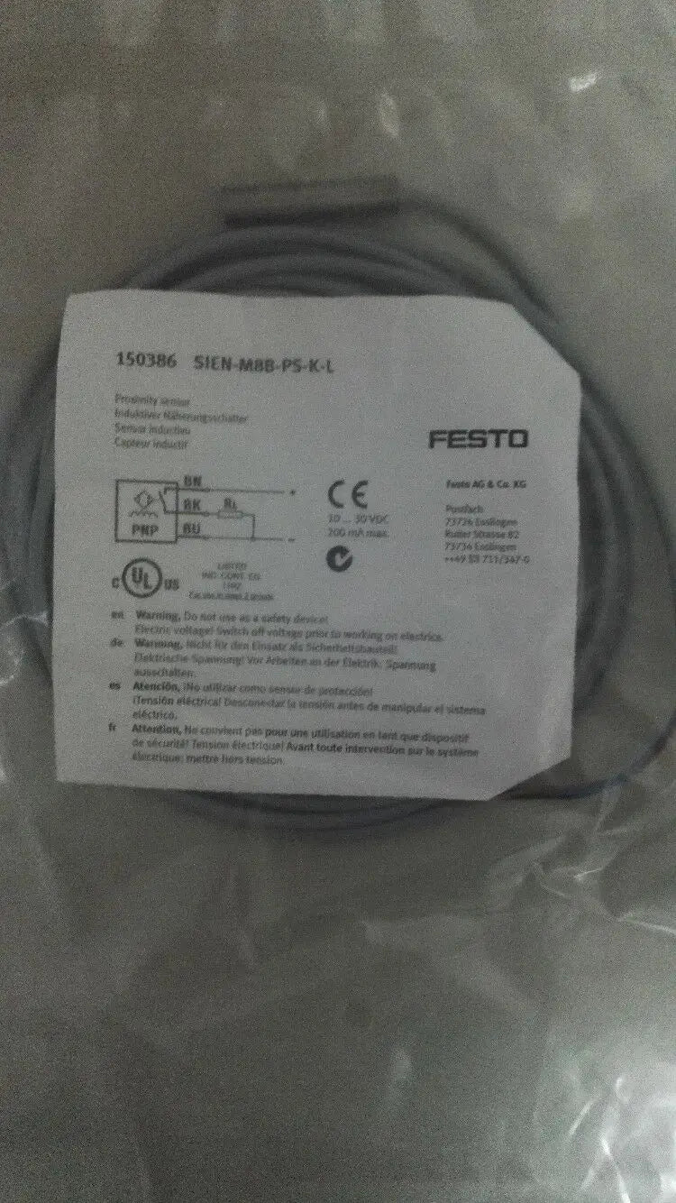New  FESTO  SIEN-M8B-PS-K-L 150386  Proximity switch  free shipping