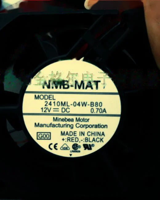 1pc new fan 2410ML-04W-B80 12V 0.70A NMB 60*60*25 freeship