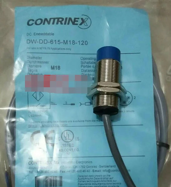 New CONTRINEX DW-DD-615-M18-120 Proximity switch sensor free shipping