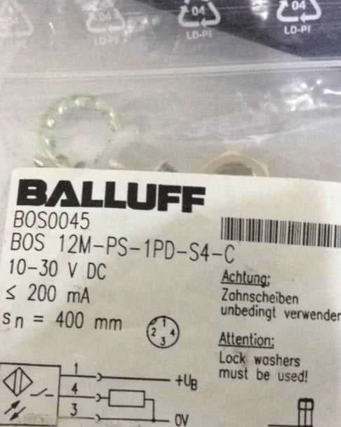 BOS 12M-PS-1PD-S4-C 1 PCS NEW BALLUFF Photoelectric Diffuse Sensor free shipping