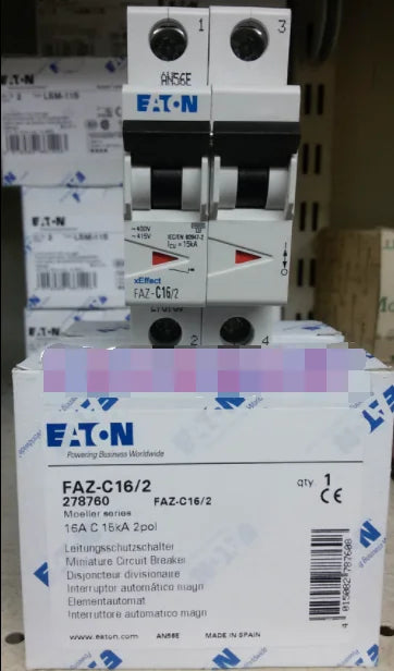 1PC NEW EATON MOELLER FAZ-C16/2 16A 2P free shipping