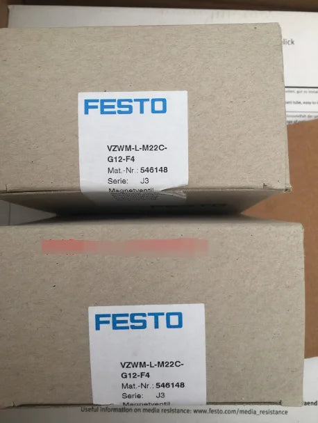 New  FESTO  VZWM-L-M22C-G12-F4 546148  solenoid valve  free shipping