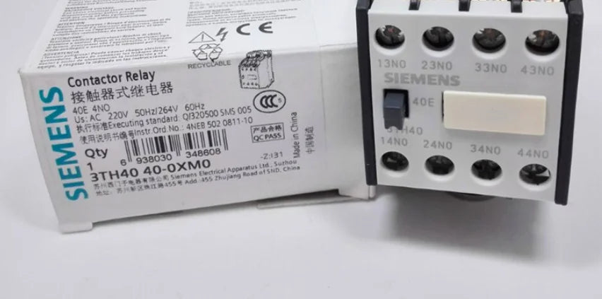 3TH4022-0XM0 3TH4 022-0XM0 1PC NEW Siemens Contactor Relay