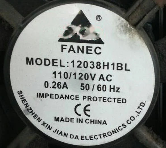 1pc new fan 12038H1BL 110V/120VAC 0.26A JD 120*120*38 freeship