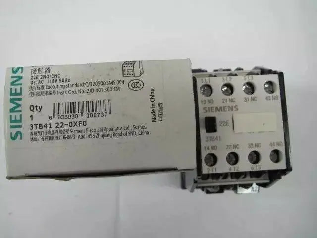 New Siemens 3TB4122-0XF0 AC110V Ac contactor free shipping