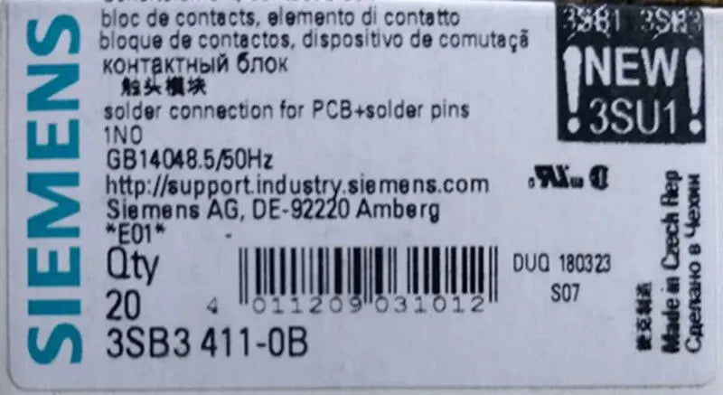 1PC  NEW   SIEMENS   3SB3411-0B   free shipping