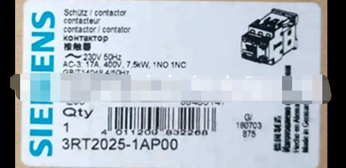 1PC  NEW   SIEMENS   3RT2025-1AP00  230V  17A   free shipping