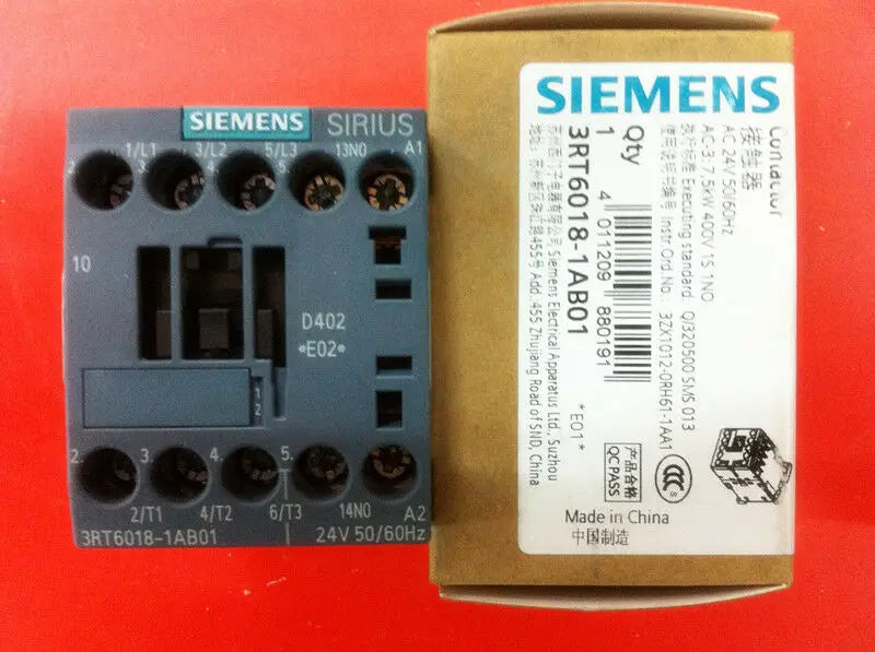 1pc     Siemens   3RT6018-1AB01  AC24V  16A  contactor  free shipping