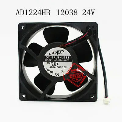 1pc new ADDA AD1224HB-F51 12038 24V 0.32A